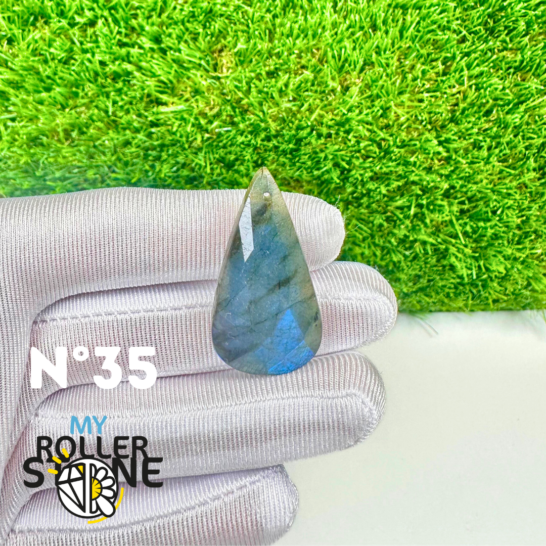 Pendentifs Labradorite blue fire Facettée 5A