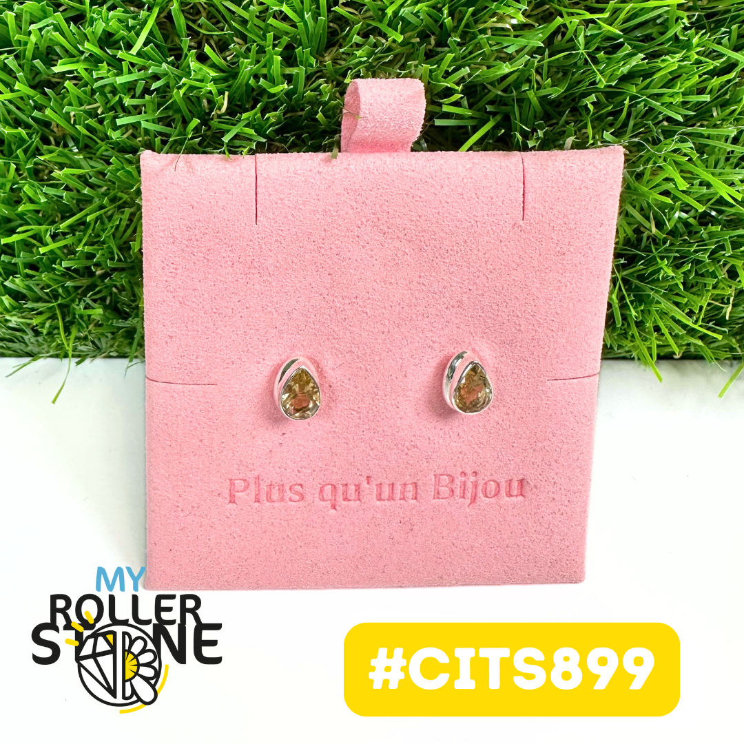 Boucles d'Oreilles Argent 925 Citrine #CITS899