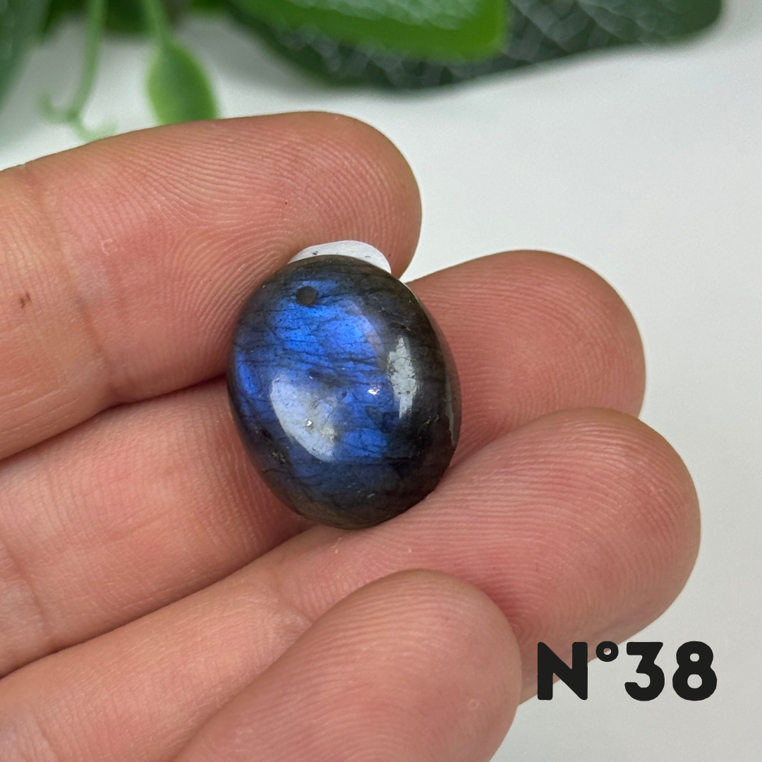 Pendentif Labradorite Blue fire percé 7A