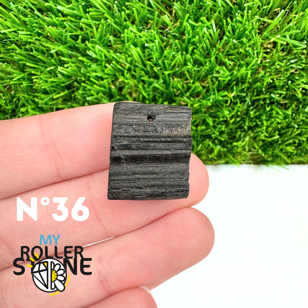 Pendentif Perce Tourmaline Noire 5A