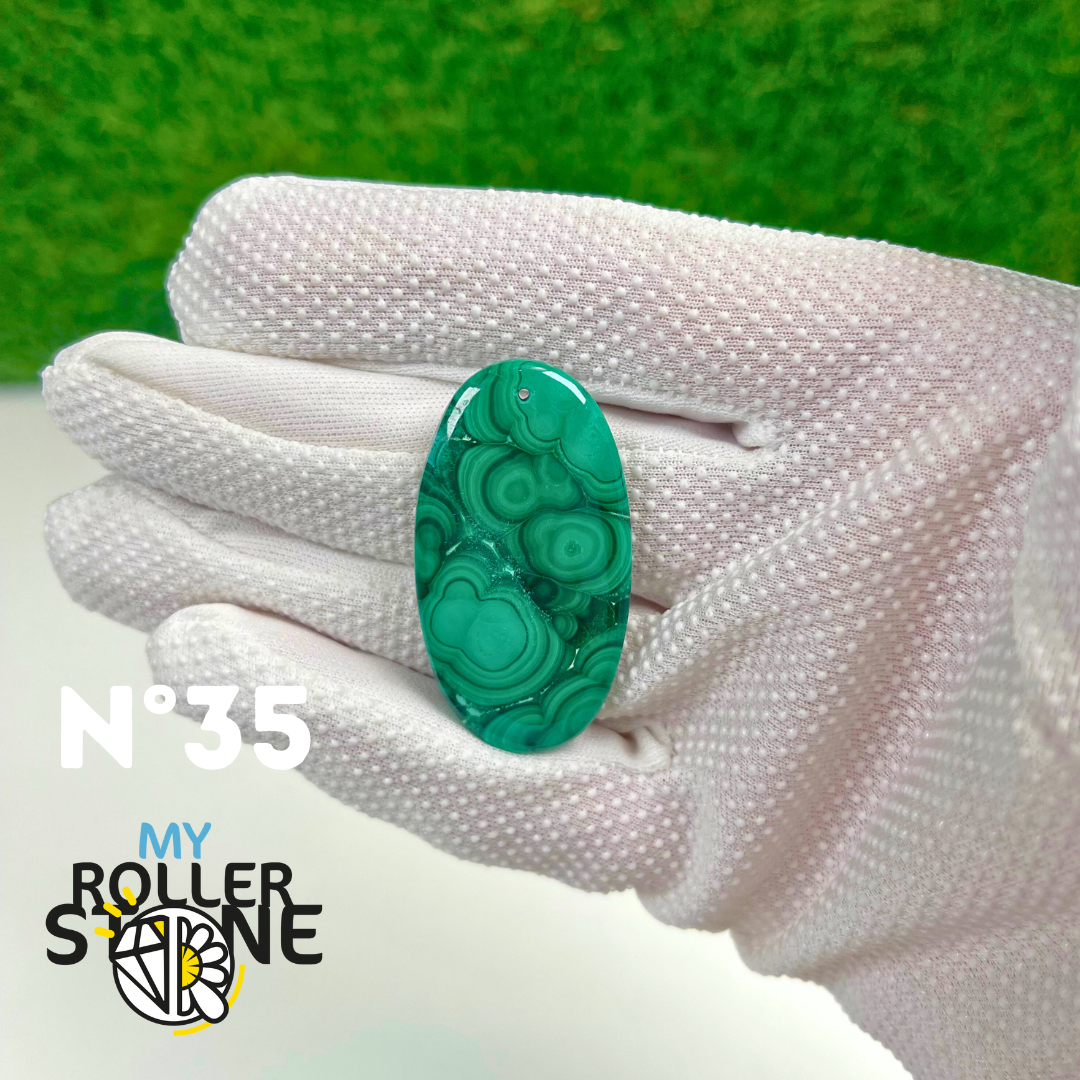 Pendentif Malachite 5A percé
