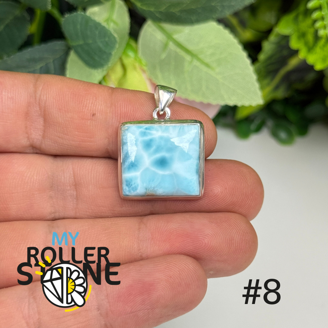 Pendentif argent larimar #RIP8