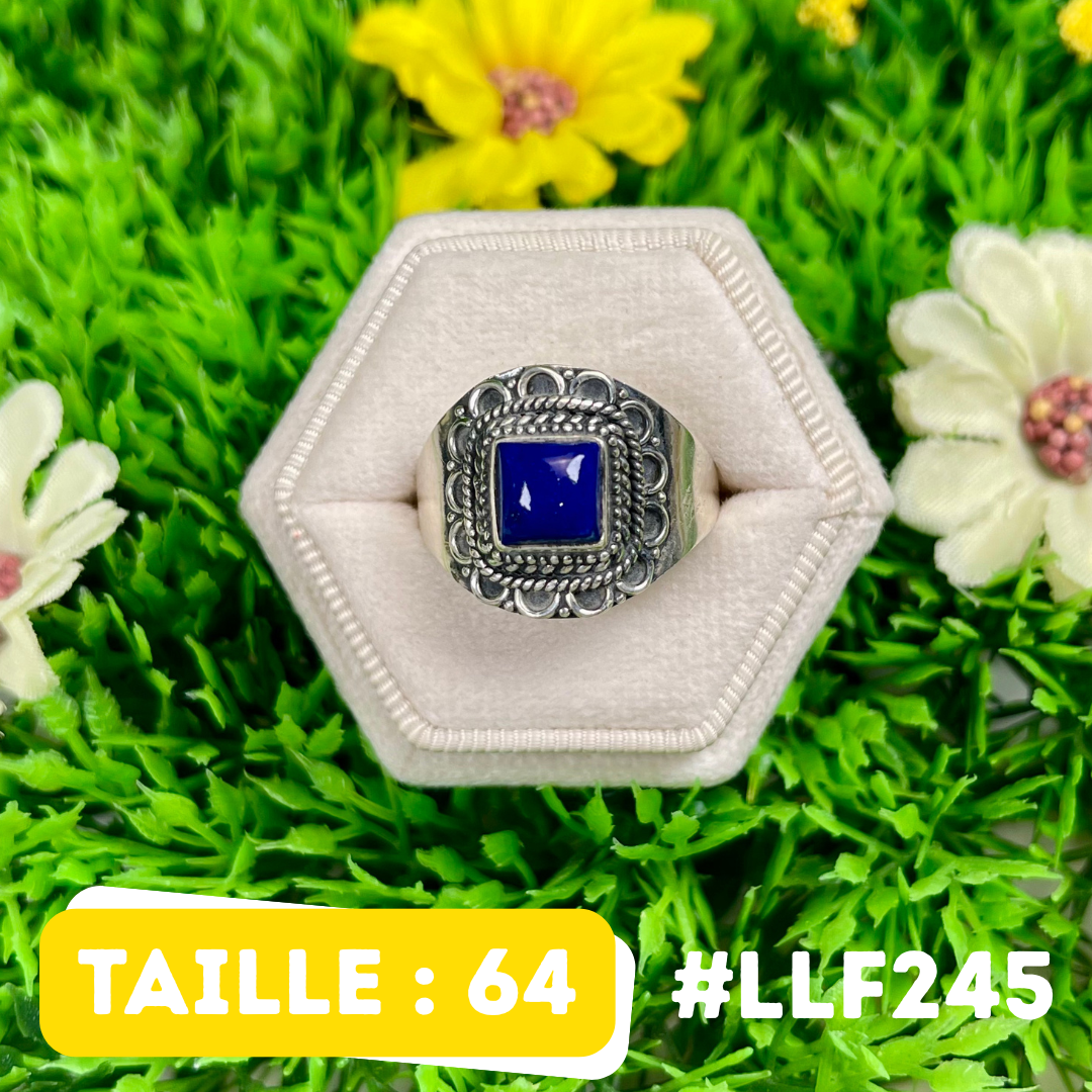 Bague Argent 925 Lapis Lazuli #LLF245
