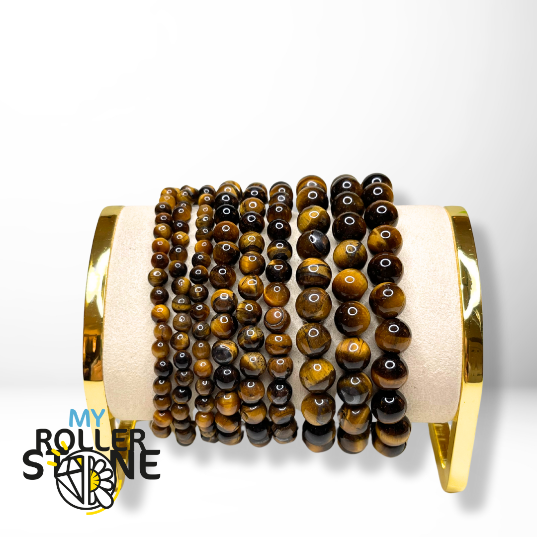 Bracelet Oeil de Tigre Jaune 3A