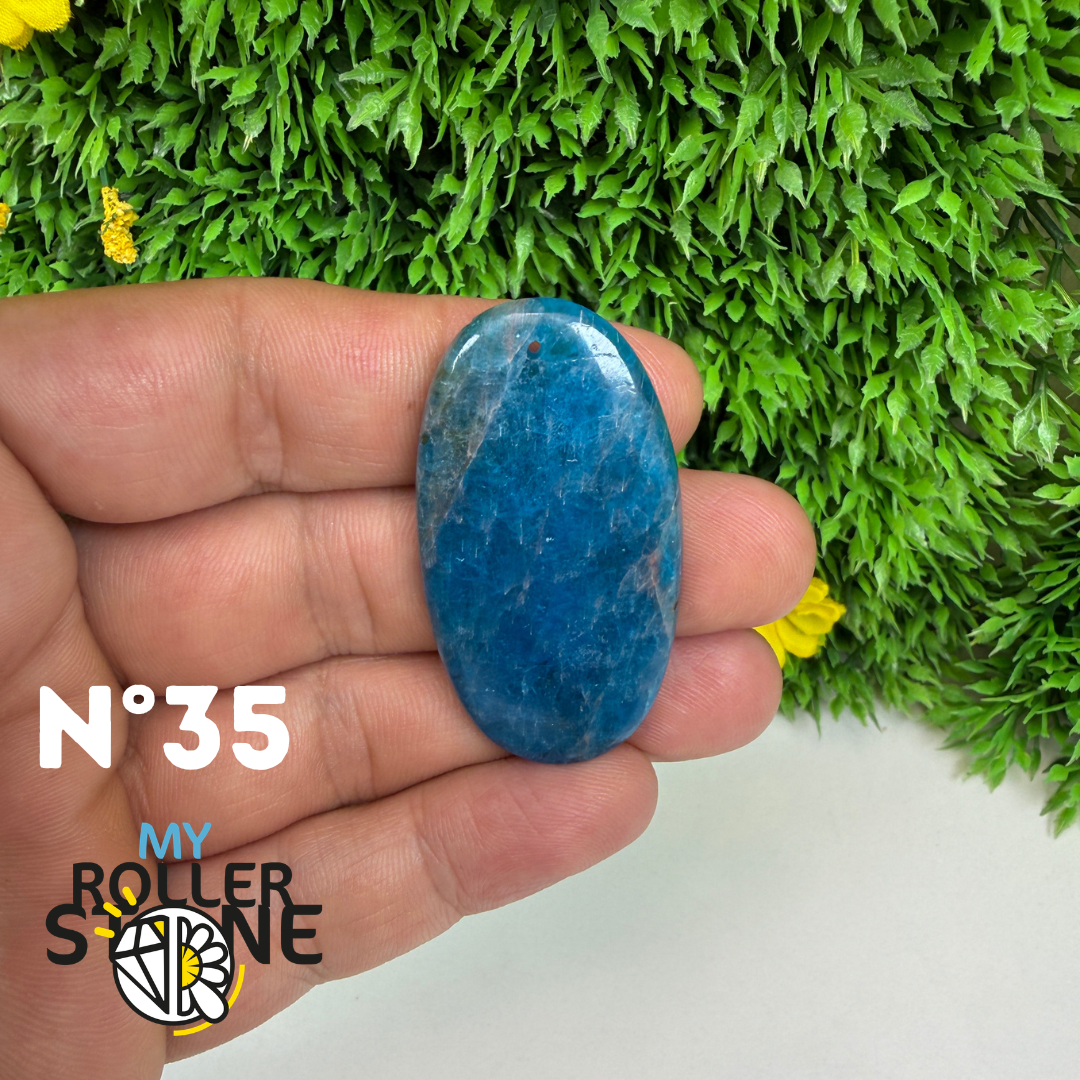 Pendentif Apatite bleue 3A
