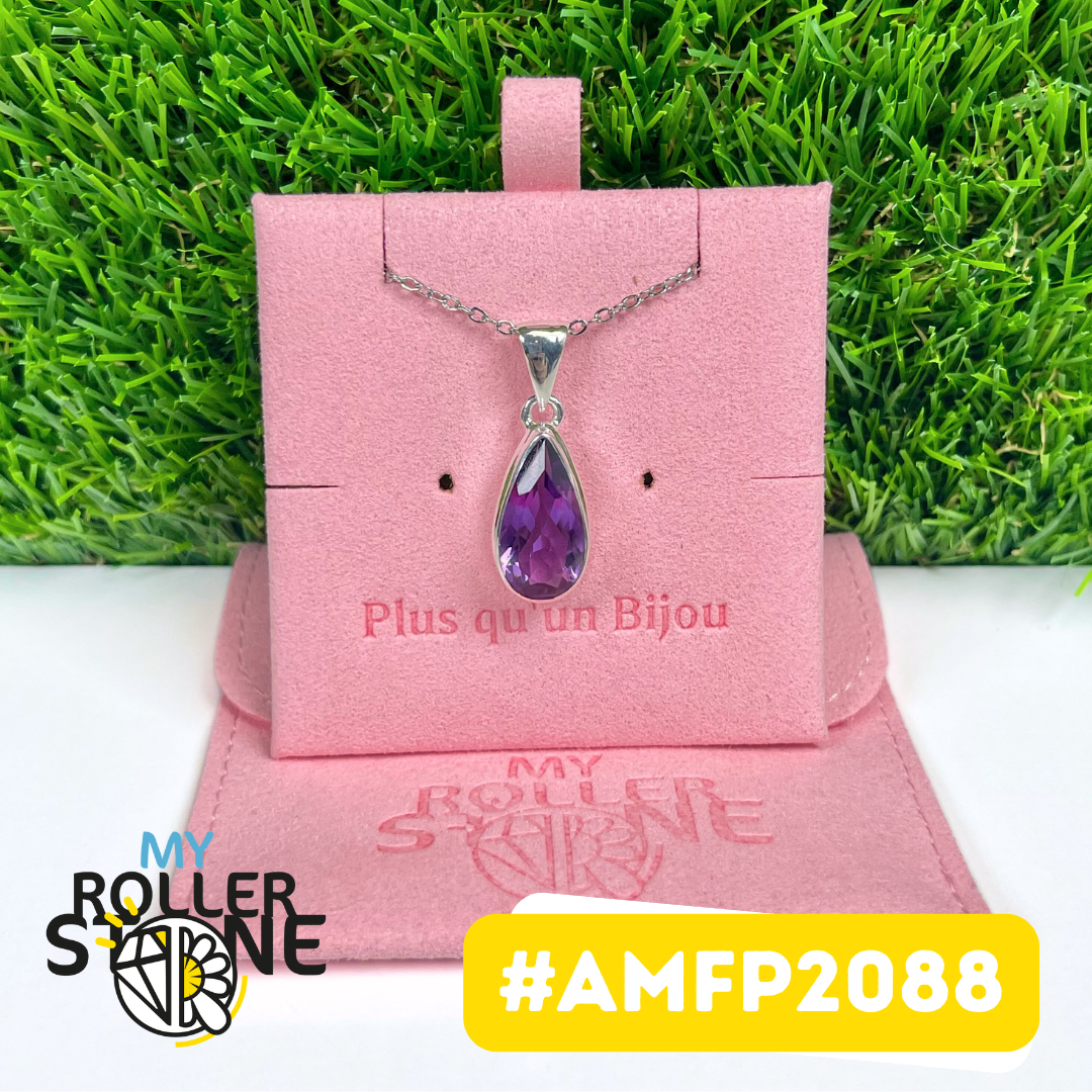Pendentif Argent 925 Améthyste Facettée #AMFP2088