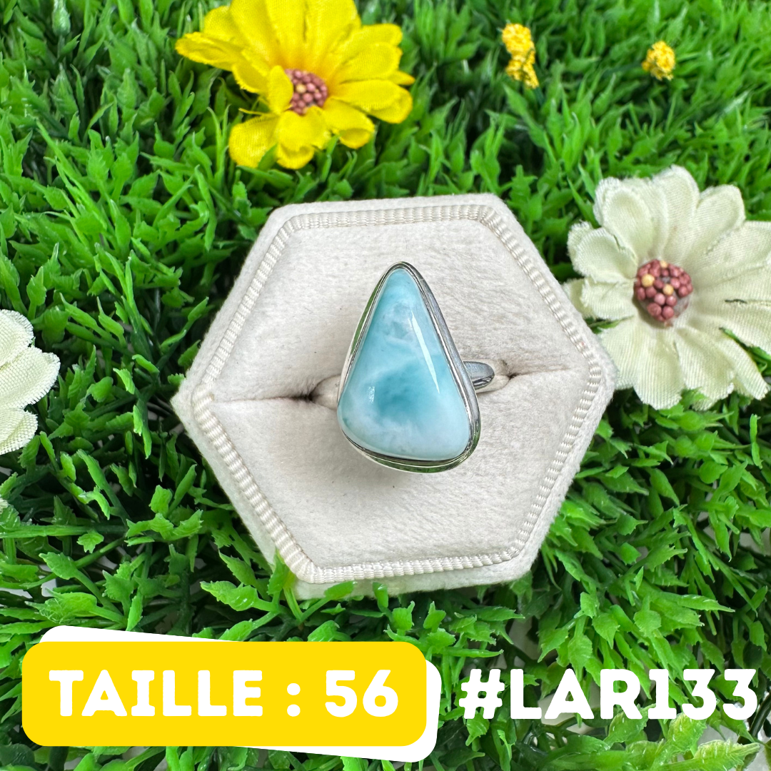 Bague Argent 925 Larimar #LAR133