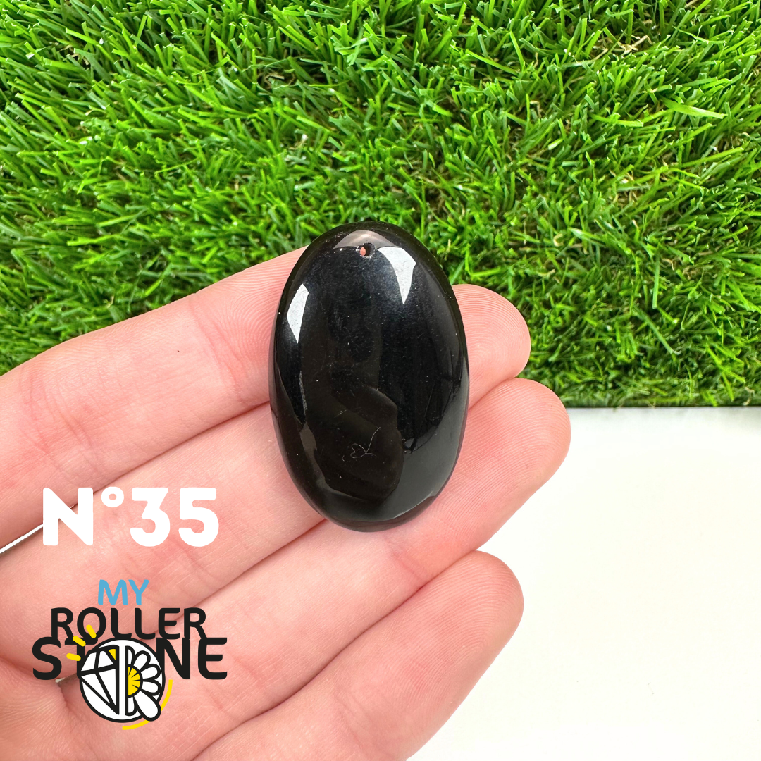 Pendentif Percé Tourmaline Noire