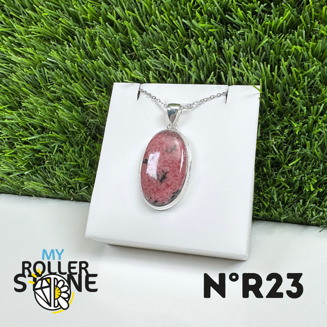 Pendentif Argent Rhodonite Australienne #23