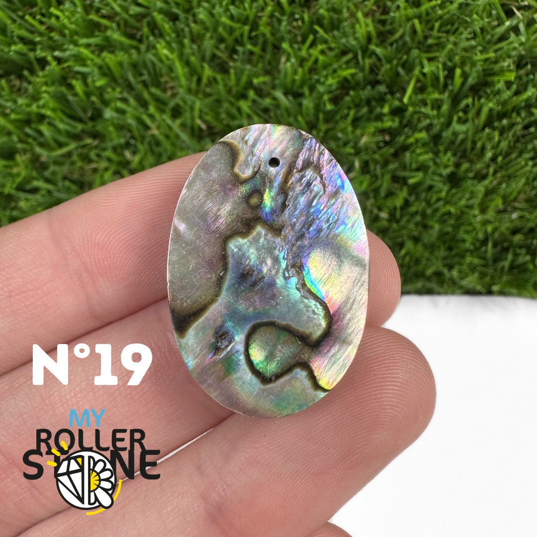 Pendentif en Abalone Forme Libre 5A