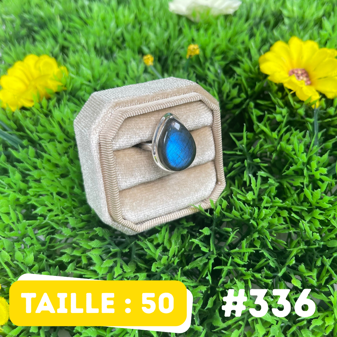 Bague Labradorite Bluefire #336