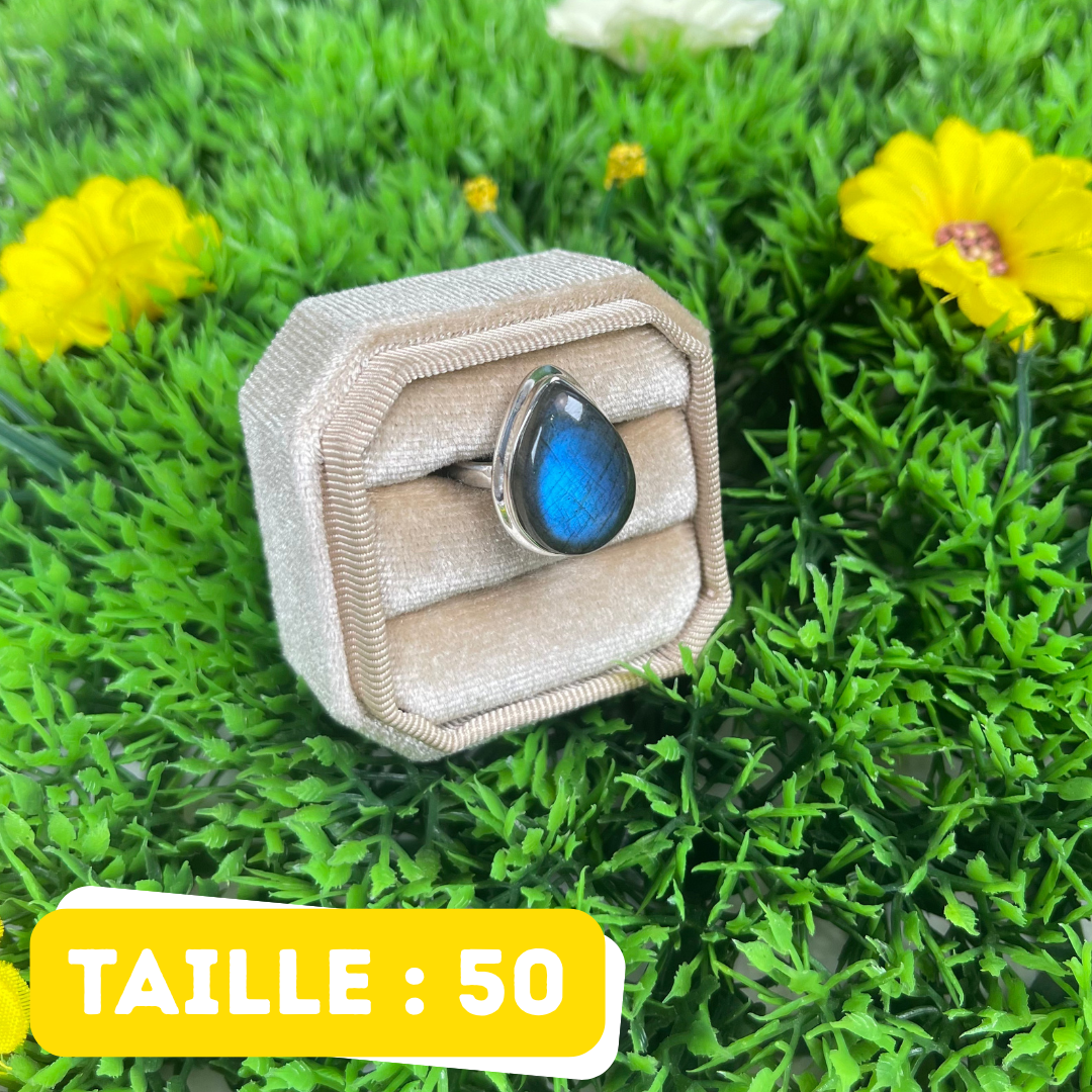 Bague Labradorite Bluefire #336