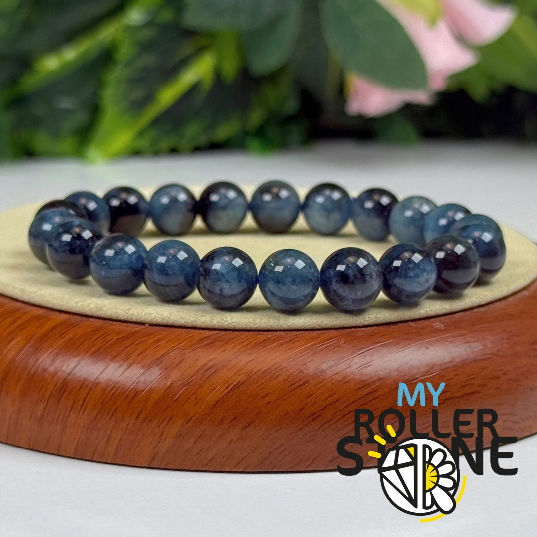 Bracelet Aigue Marine - Tourmaline Noire flash