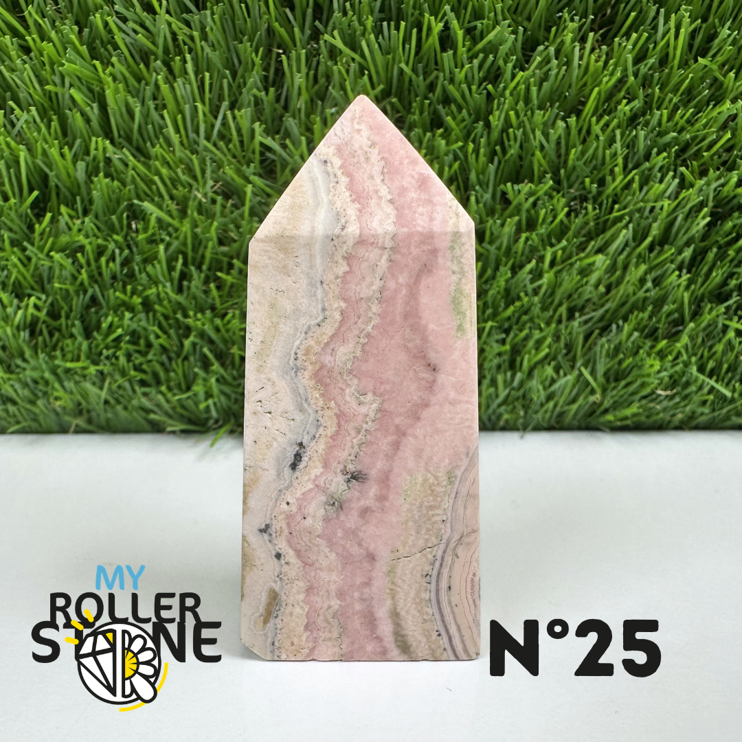 Pointes Pierre Rectangulaire Rhodochrosite