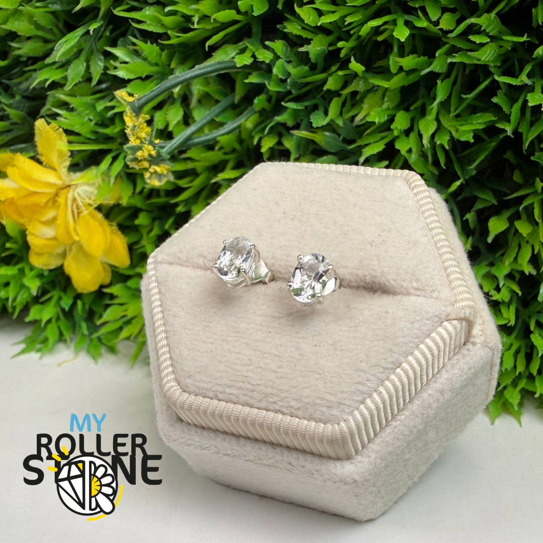 Boucles d’Oreilles Puce Pétalite Facettée Argent 925 – SBC108-PTF