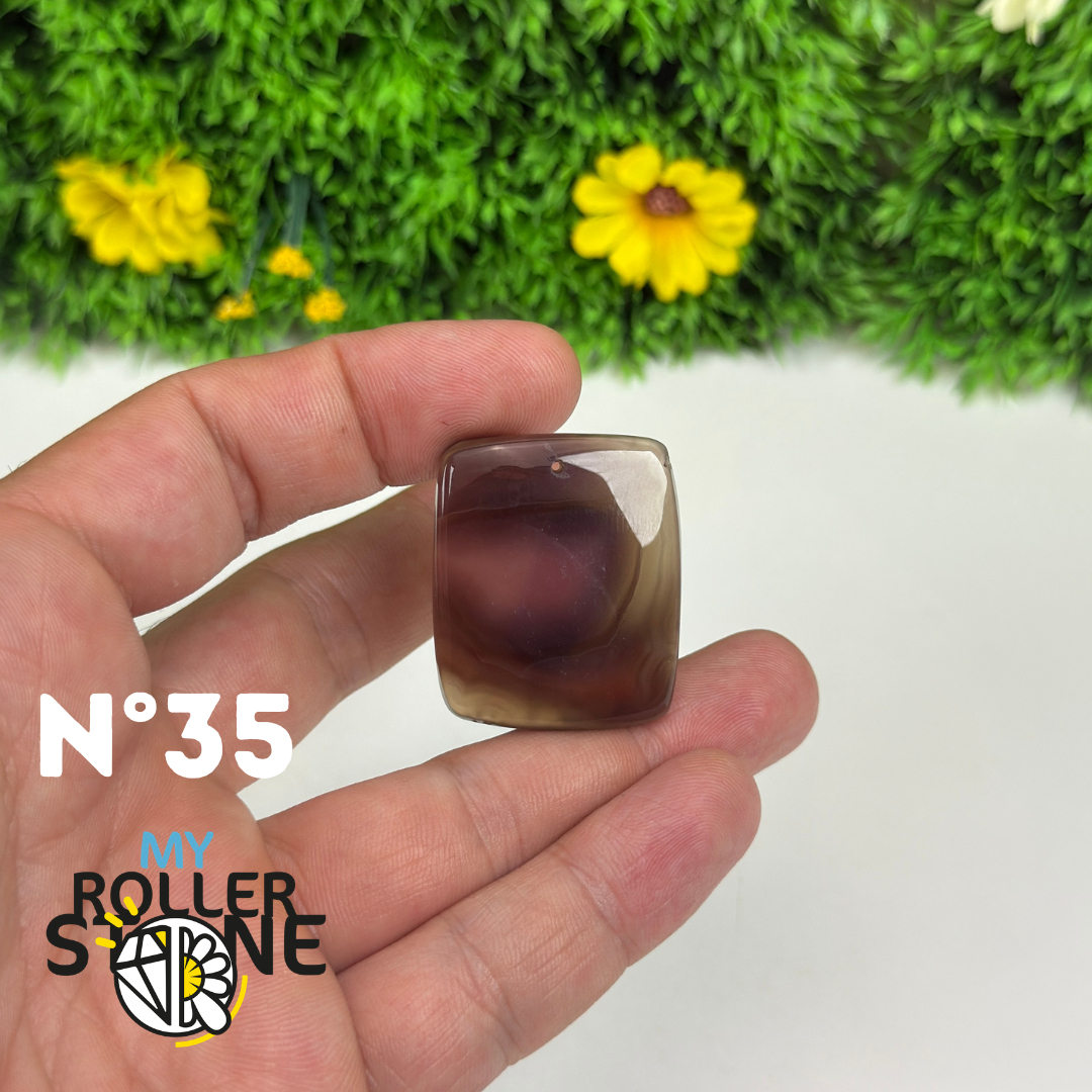 Pendentif percé Agate du Botswana 5A