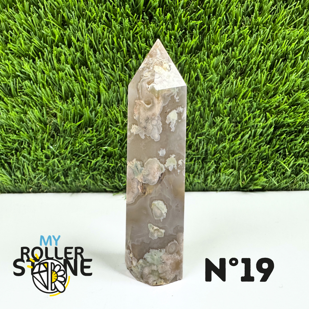 Pointes Pierre Agate Fleur