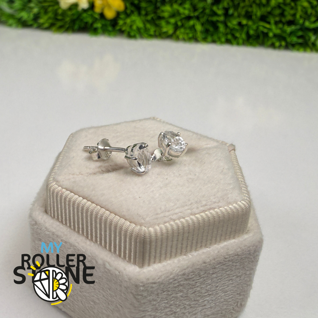 Boucles d’Oreilles Puce Pétalite Facettée Argent 925 – SBC108-PTF