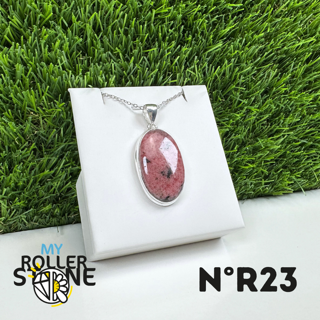 Pendentif Argent Rhodonite Australienne #23