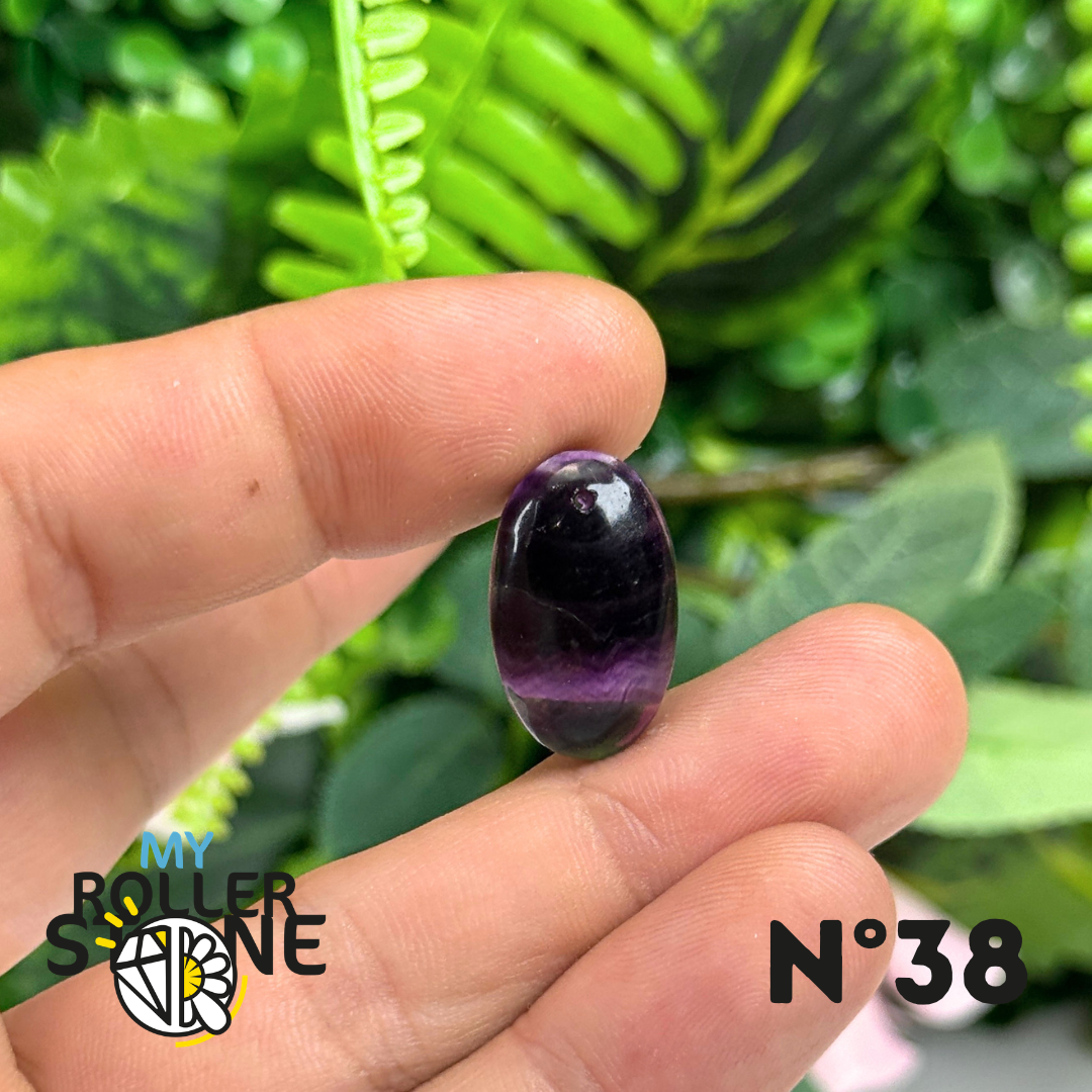 Pendentif percé Fluorite Arc-en-Ciel 5A