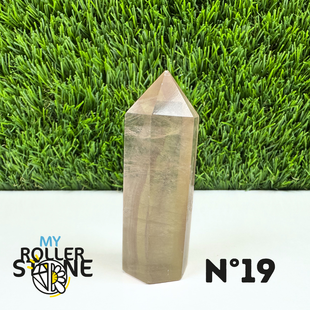 Pointes Pierre Fluorite Arc-en-Ciel Pastel