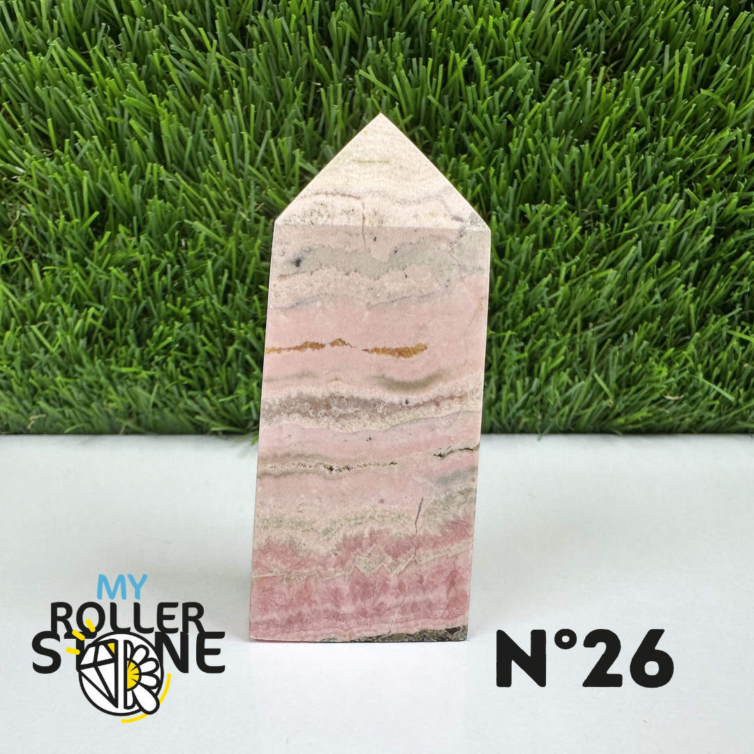 Pointes Pierre Rectangulaire Rhodochrosite
