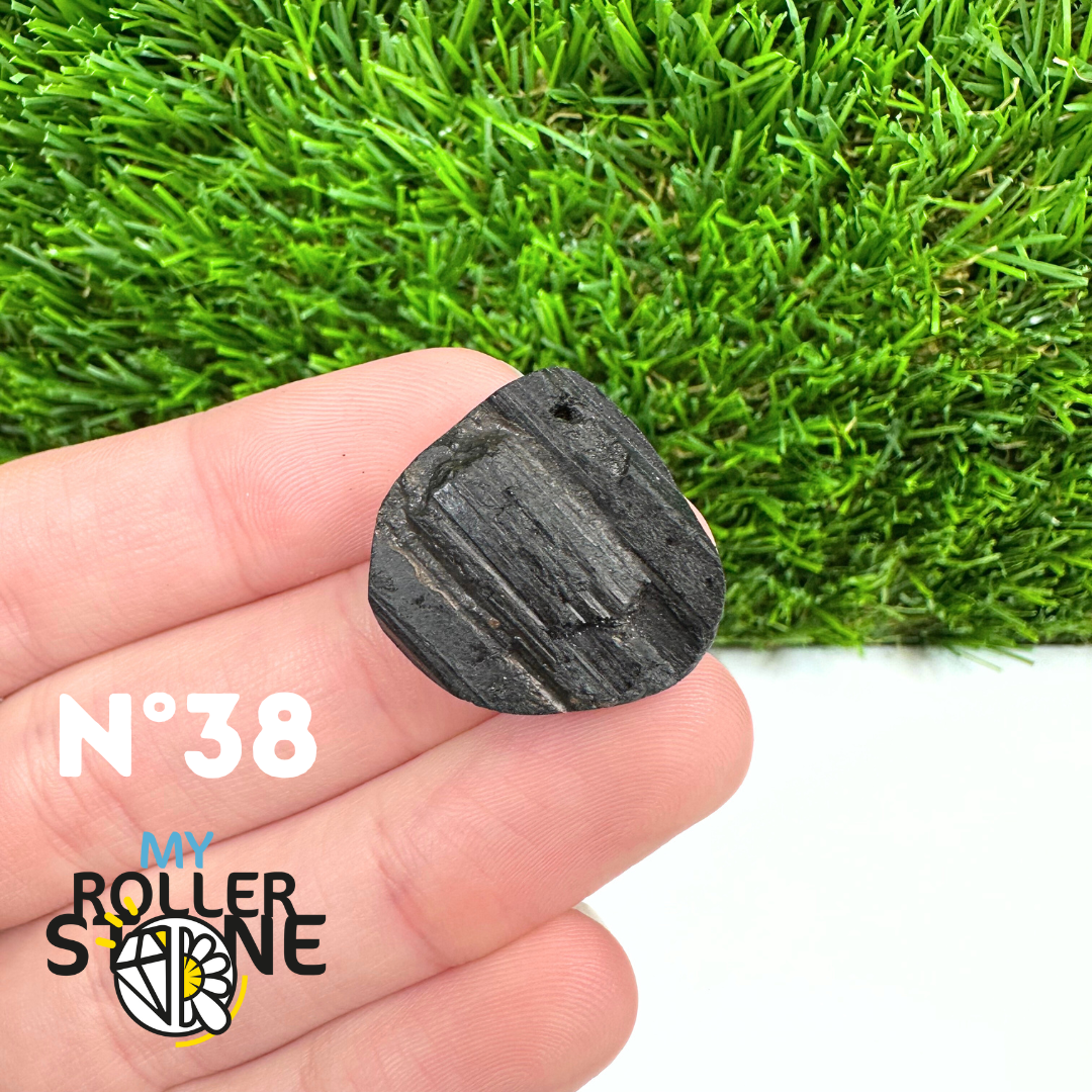 Pendentif Perce Tourmaline Noire 5A