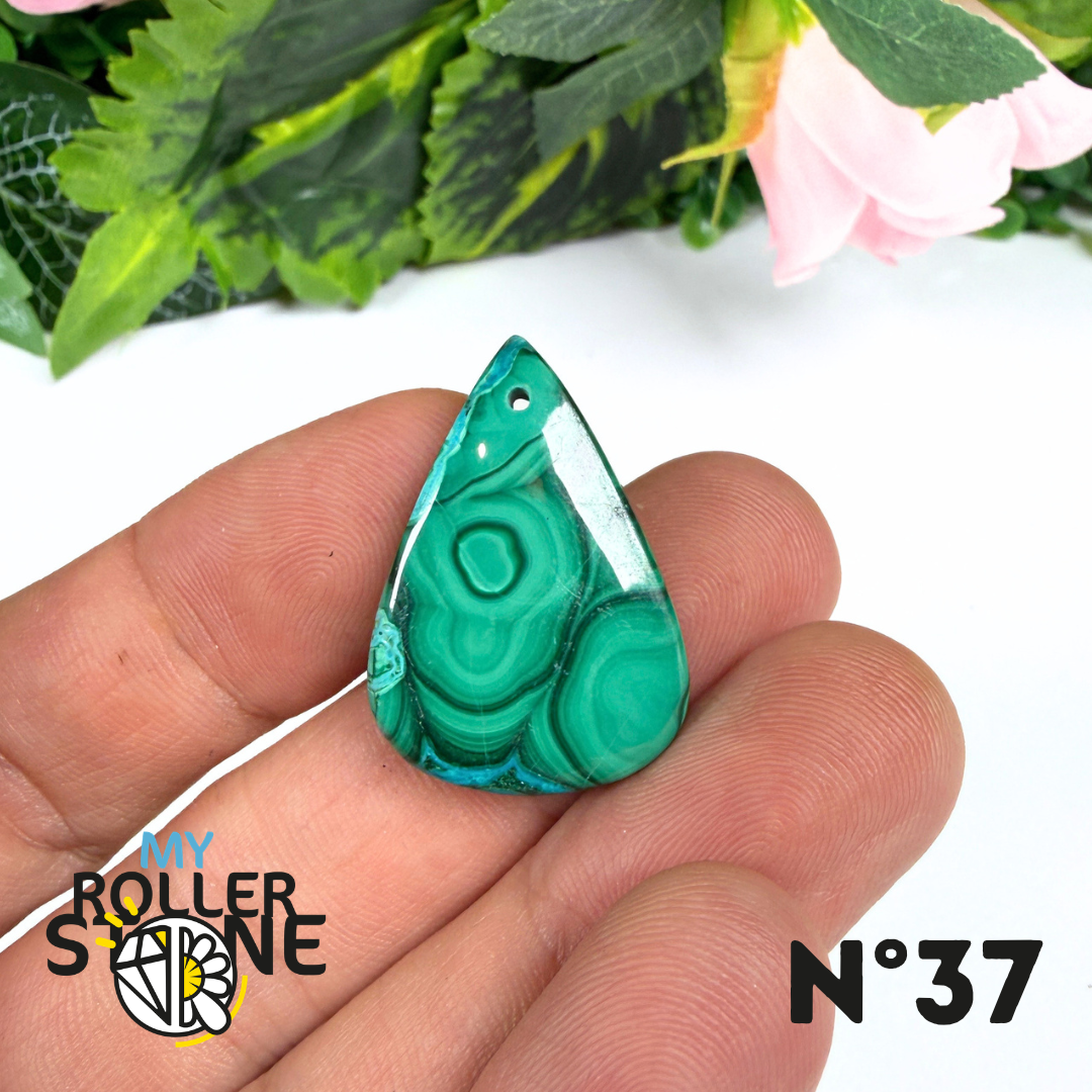 Pendentif Malachite Percé 5A