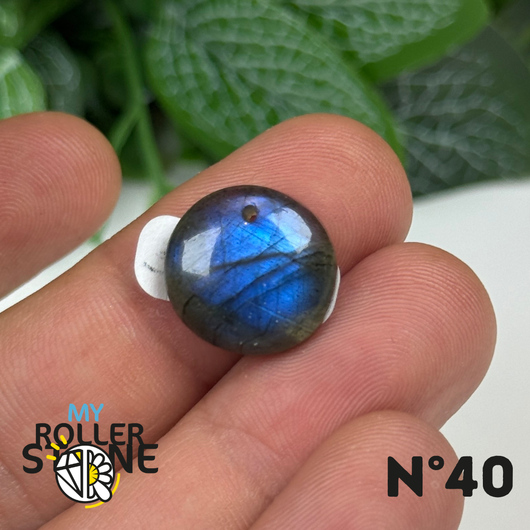 Pendentif Labradorite Blue fire percé 7A