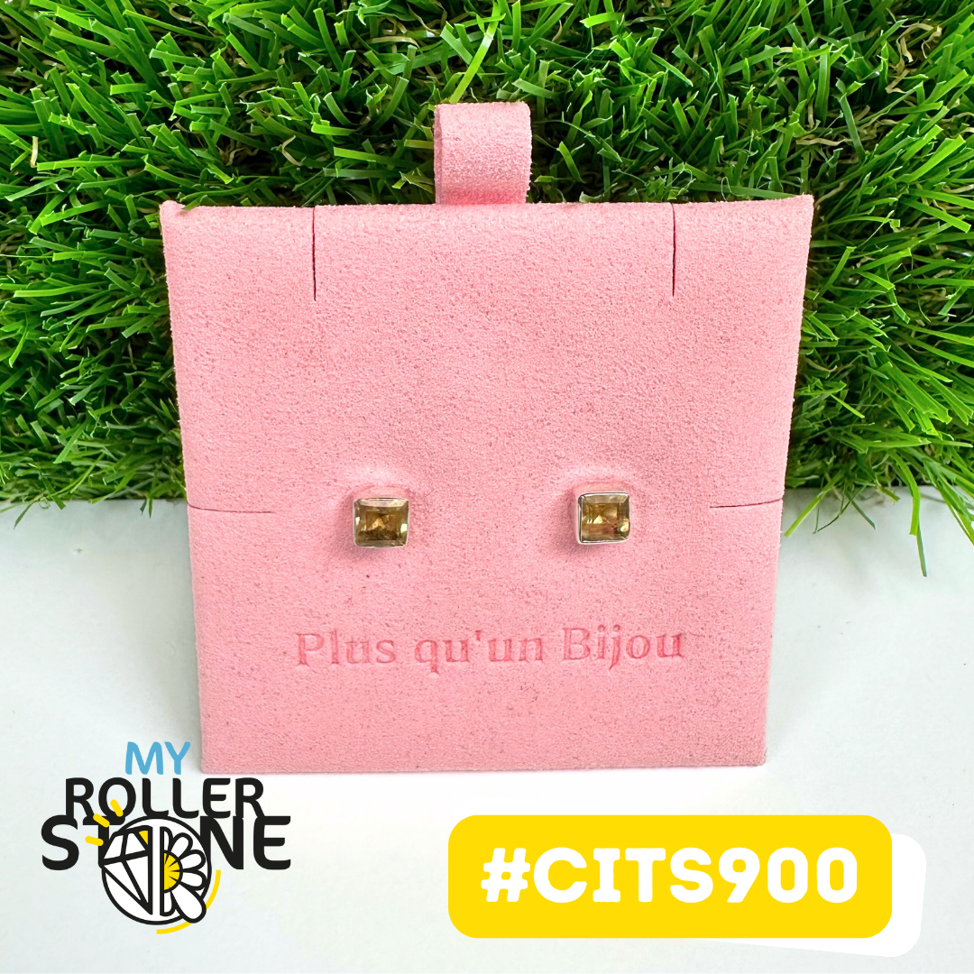 Boucles d'Oreilles Argent 925 Citrine #CITS900