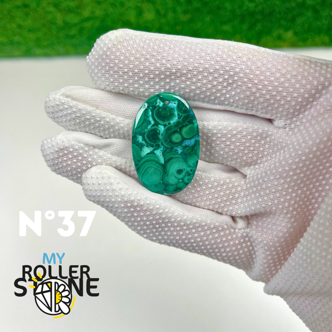 Pendentif Malachite 5A percé