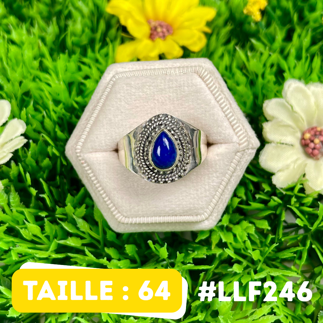Bague Argent 925 Lapis Lazuli #LLF246