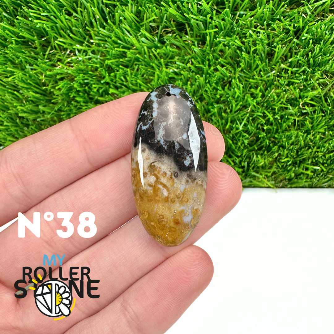 Pendentif Agate Racine de Palmier