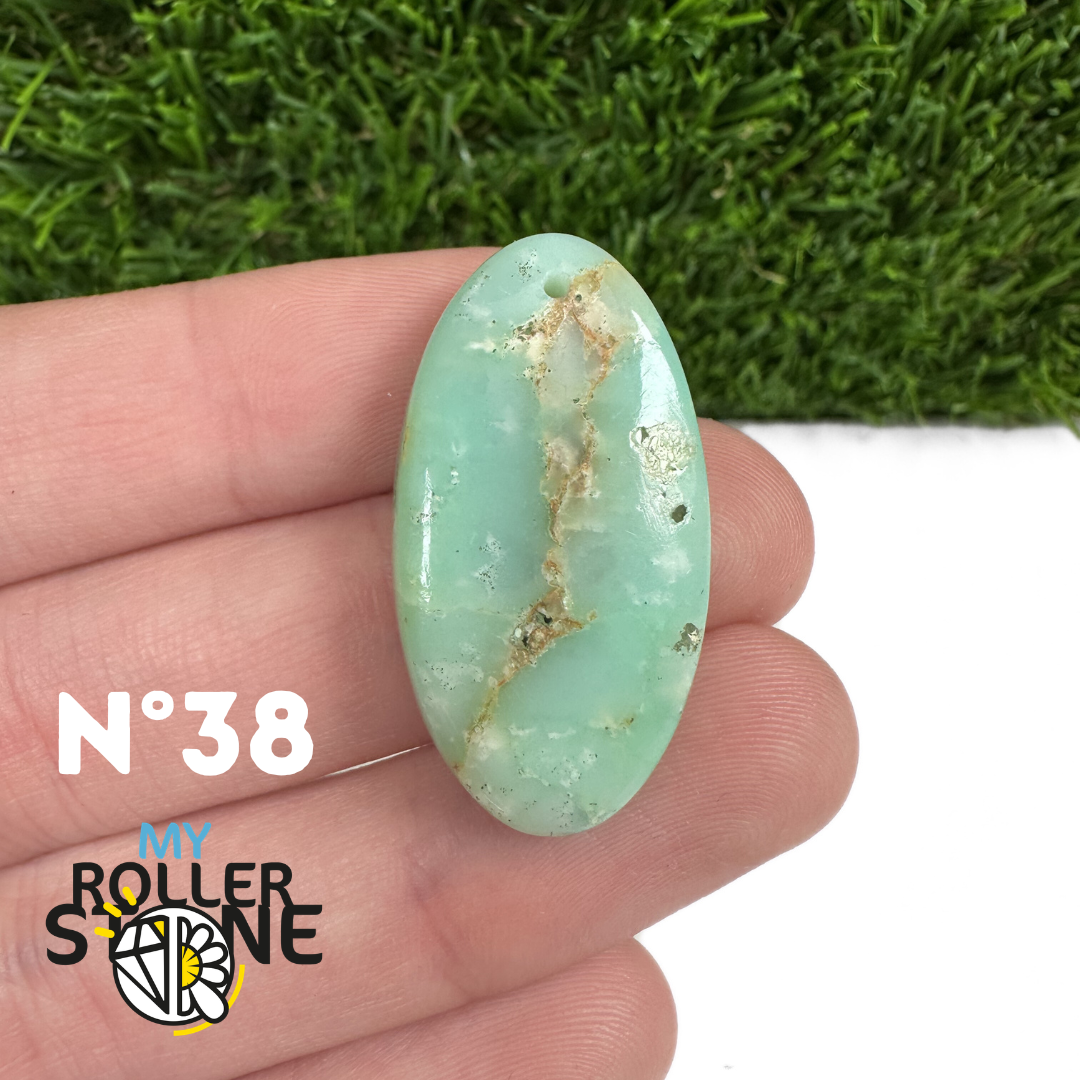 Pendentif Chrysoprase Percé