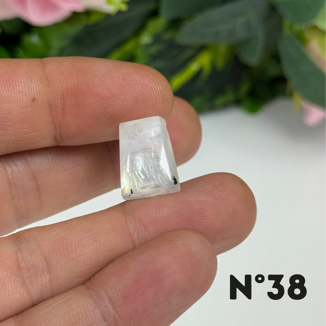 Petits Pendentifs Pierre de lune Forme Libre 5A