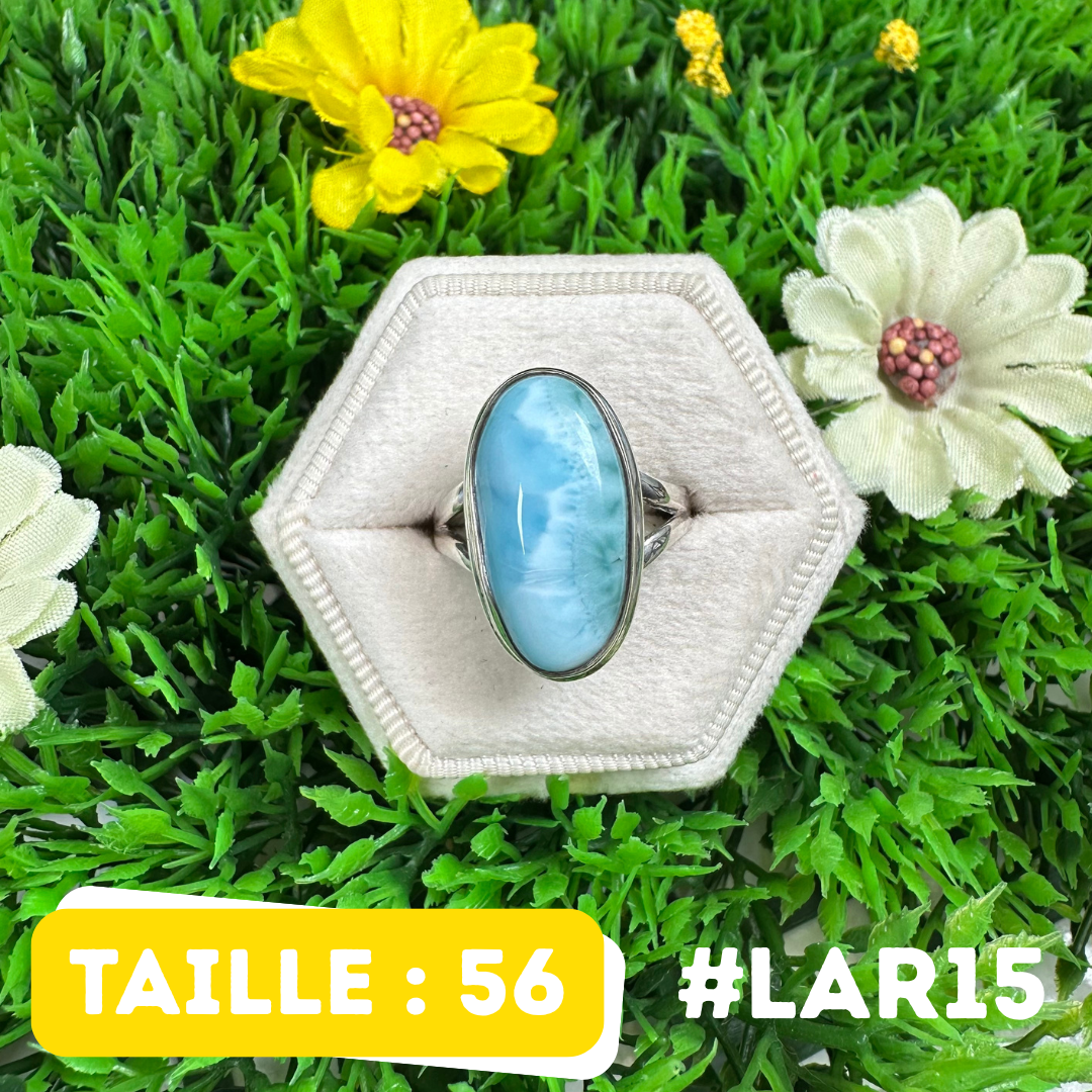 Bague Argent 925 Larimar #LAR15