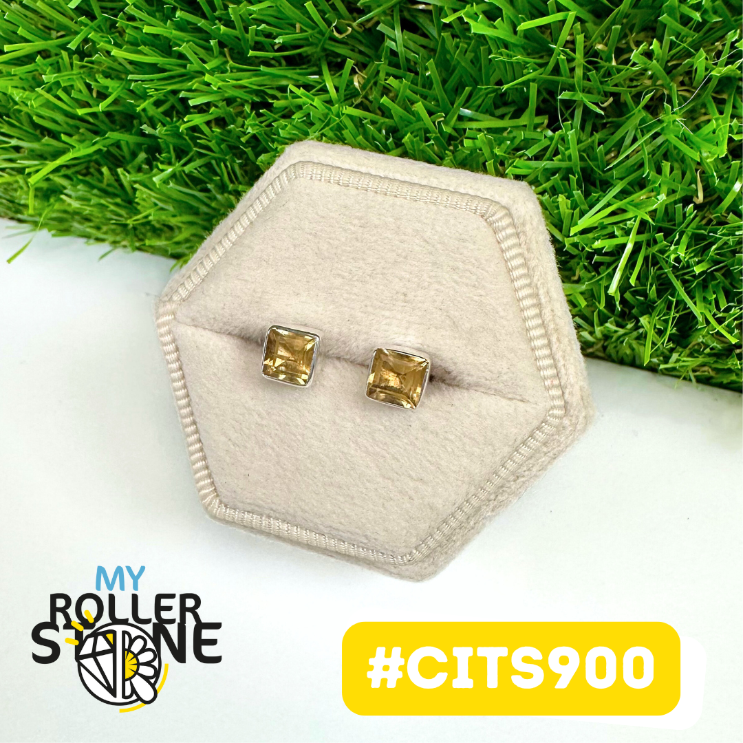 Boucles d'Oreilles Argent 925 Citrine #CITS900
