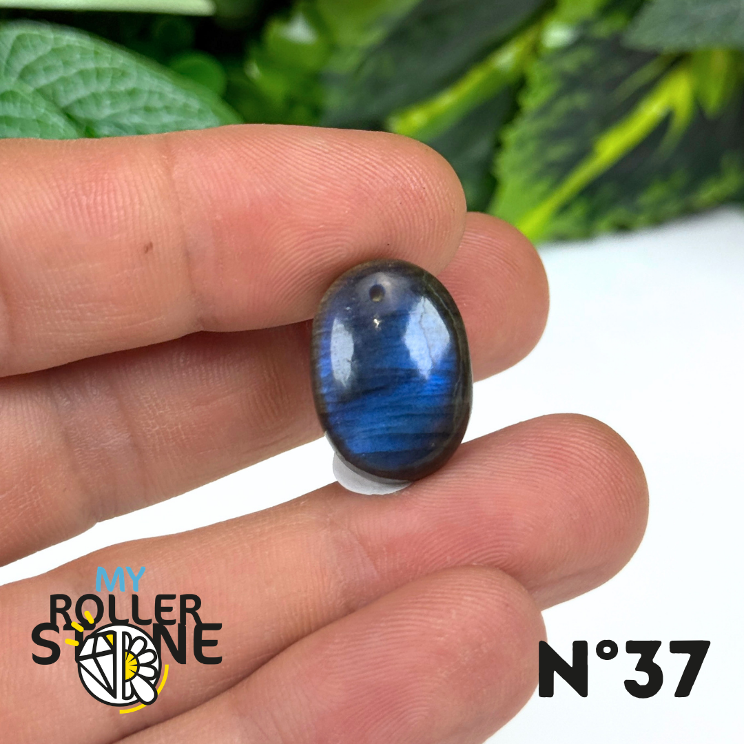 Pendentif Labradorite Blue fire percé 5A