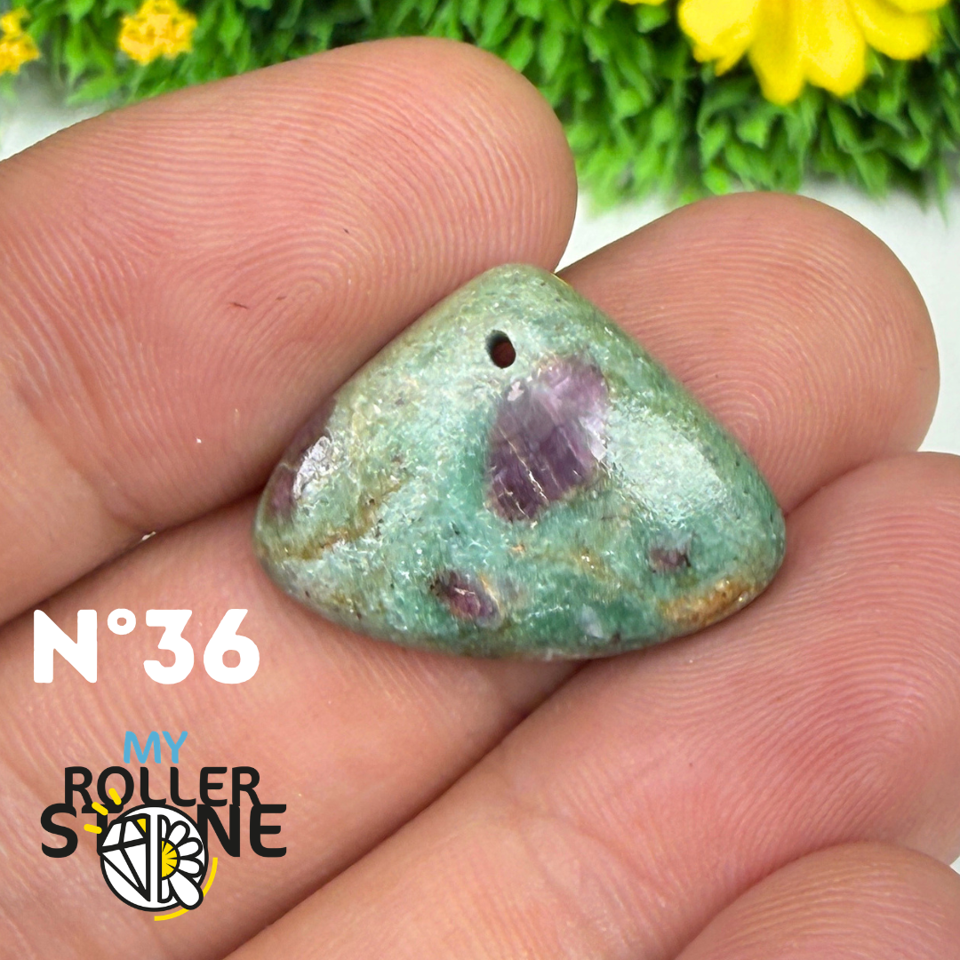 Pendentif percé Ruby Fushiste 5A