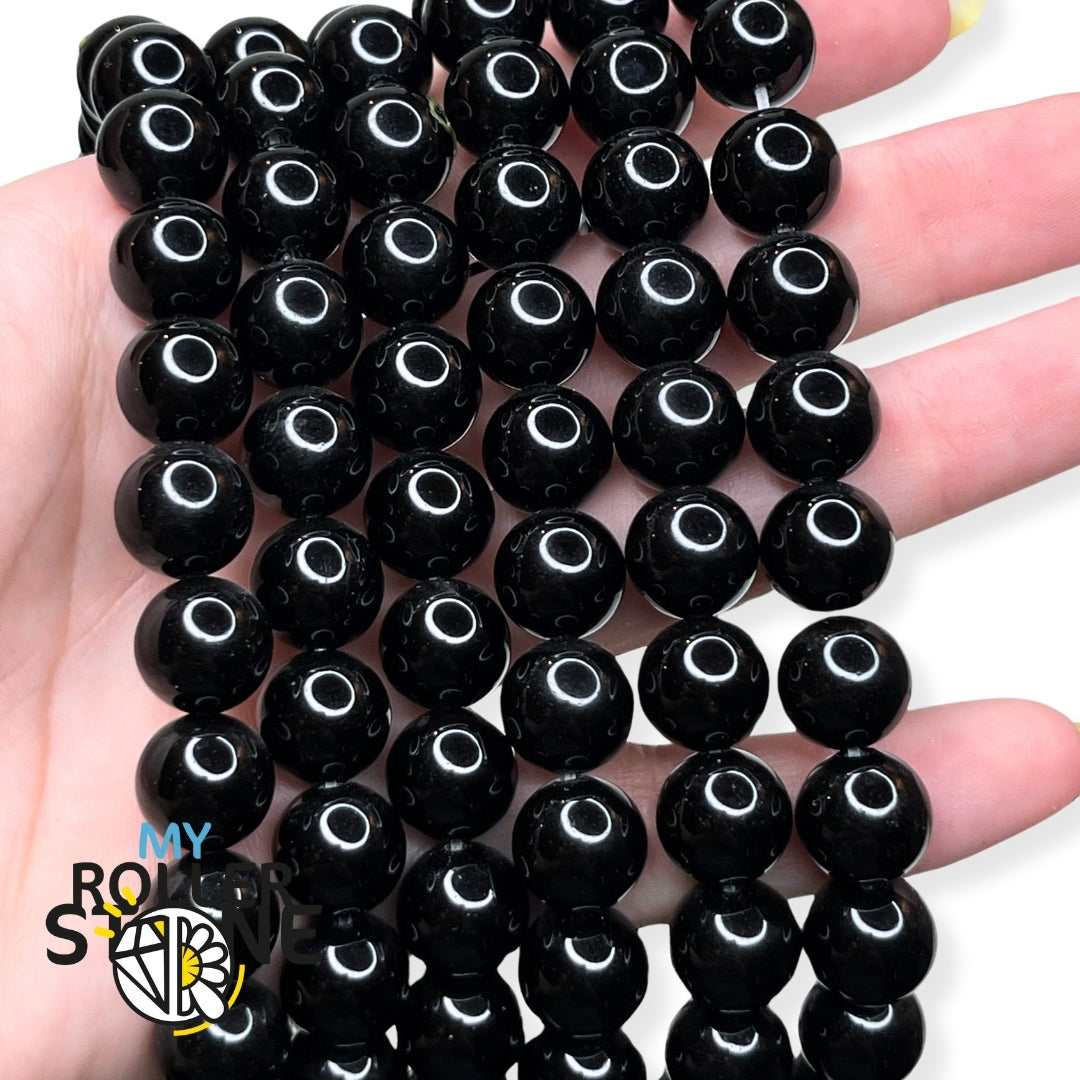 Perle obsidienne noire 10 MM