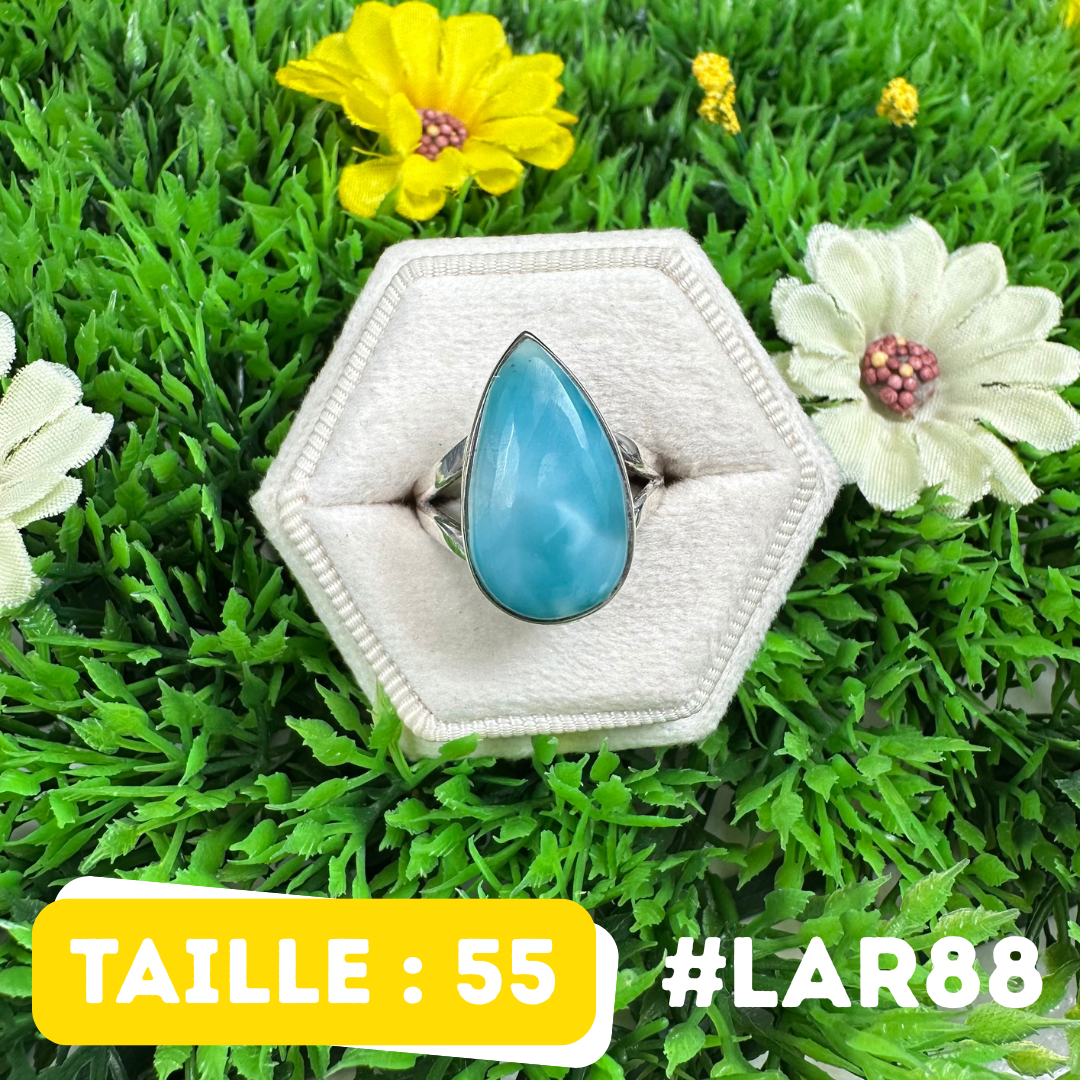 Bague Argent 925 Larimar #LAR88