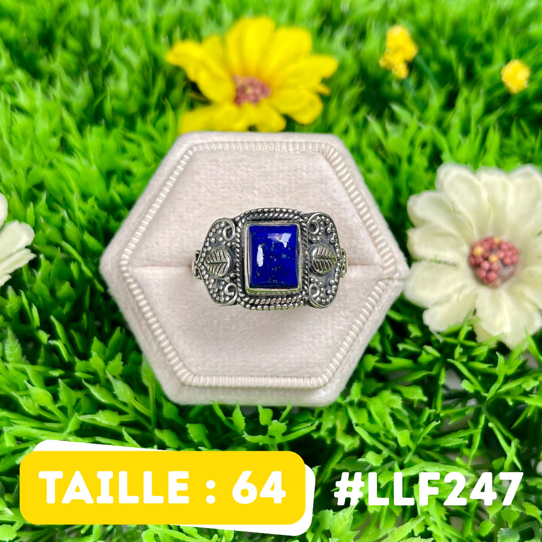 Bague Argent 925 Lapis Lazuli #LLF247