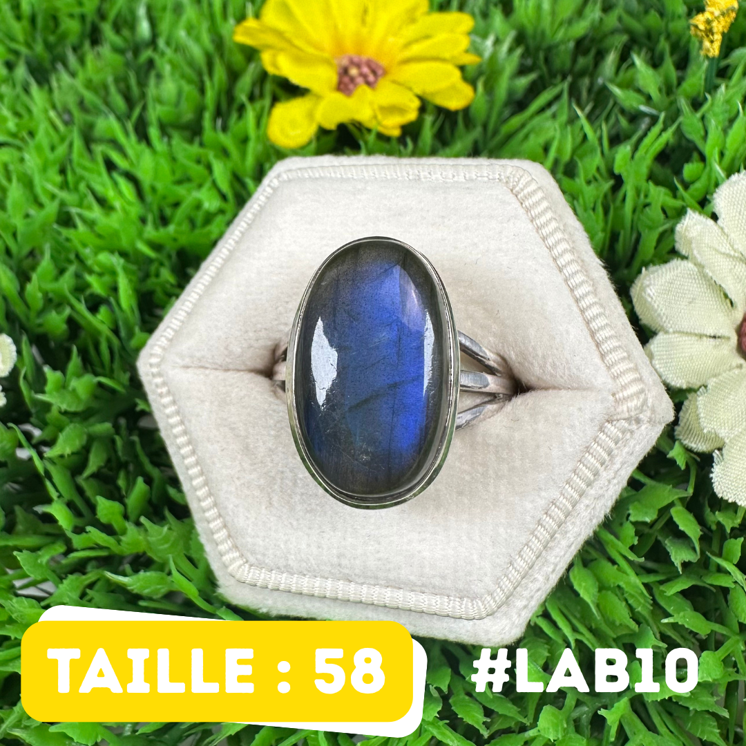 Bague Labradorite Bluefire #LAB10