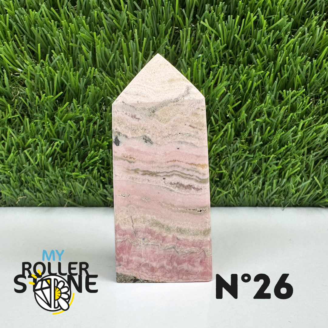 Pointes Pierre Rectangulaire Rhodochrosite