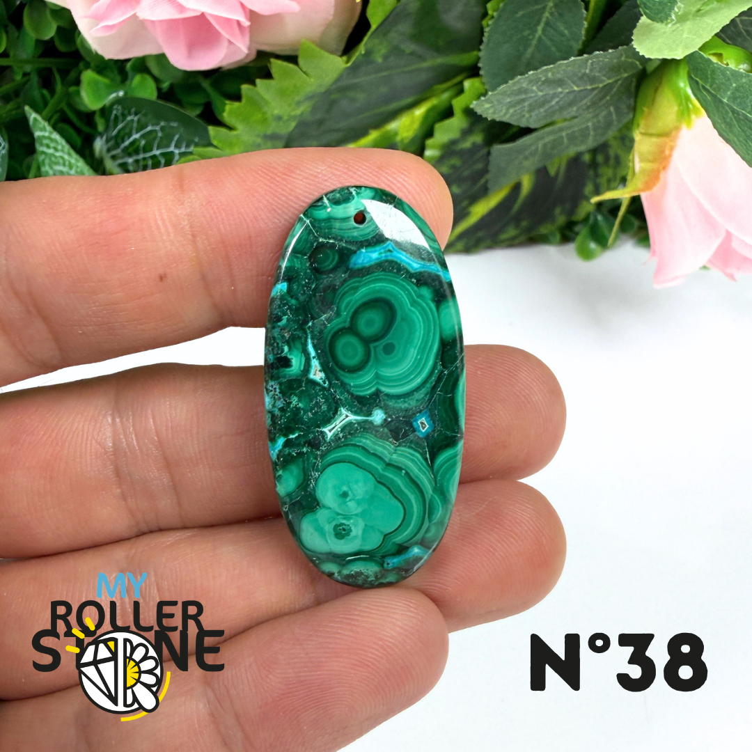 Pendentif Malachite Percé 5A