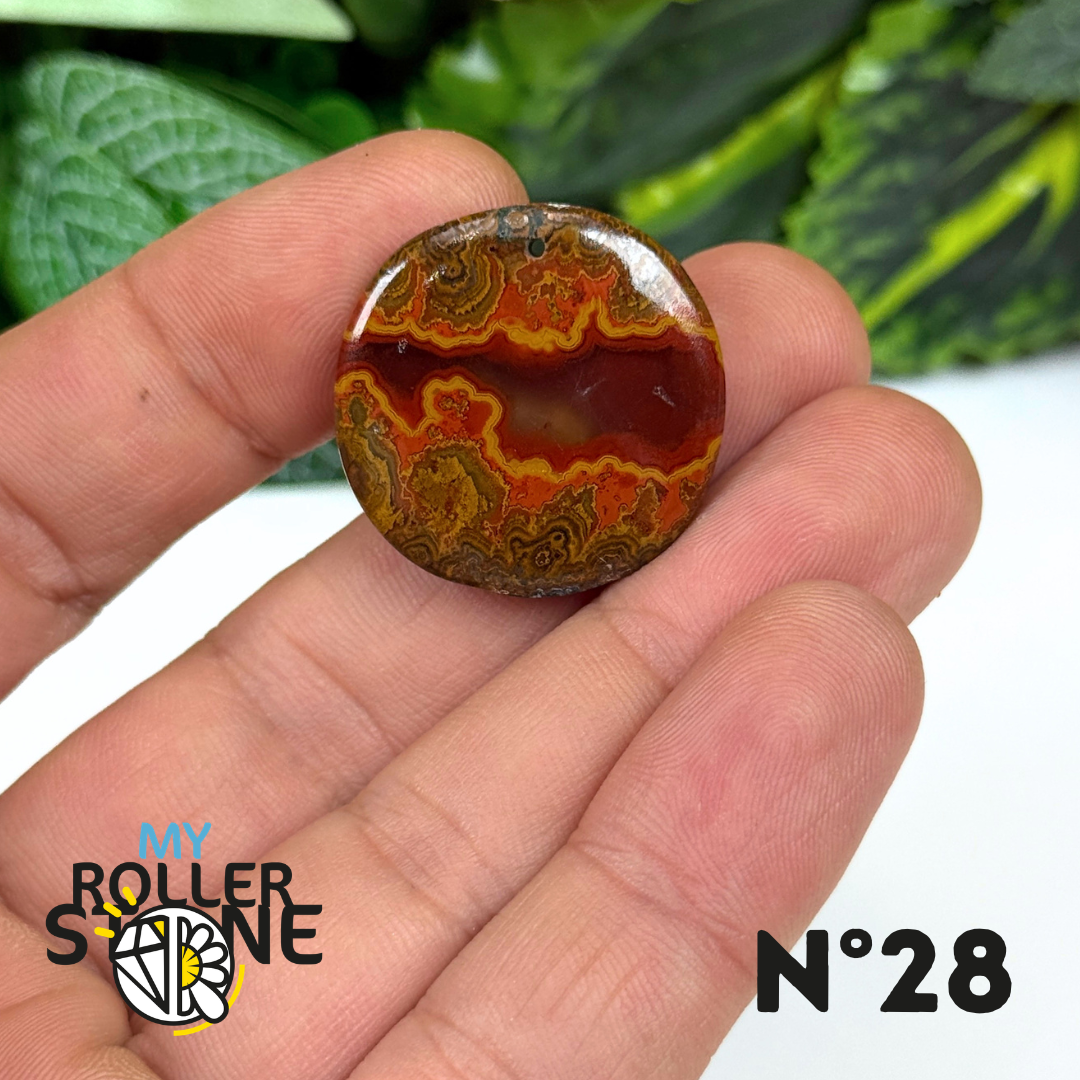 Pendentif Agate Marocaine 5A percé