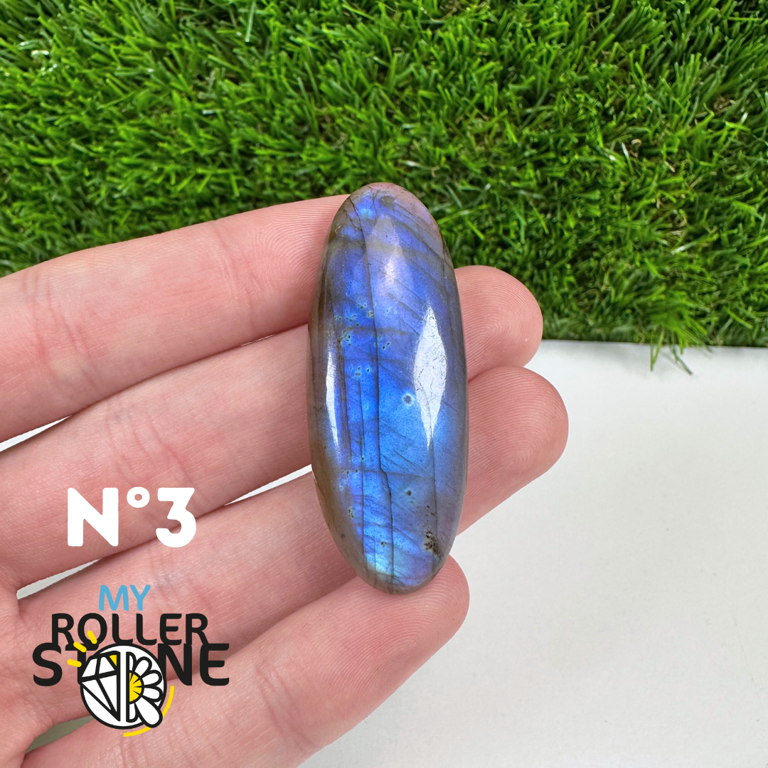 Pendentif Labradorite blue fire percé 5A