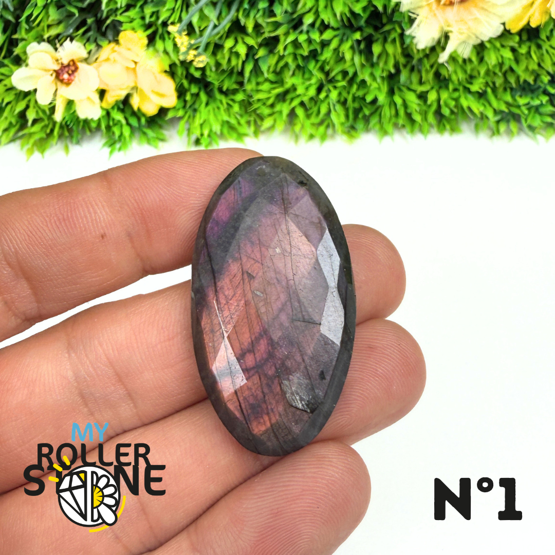 Pendentif Percé Spectrolite Violette