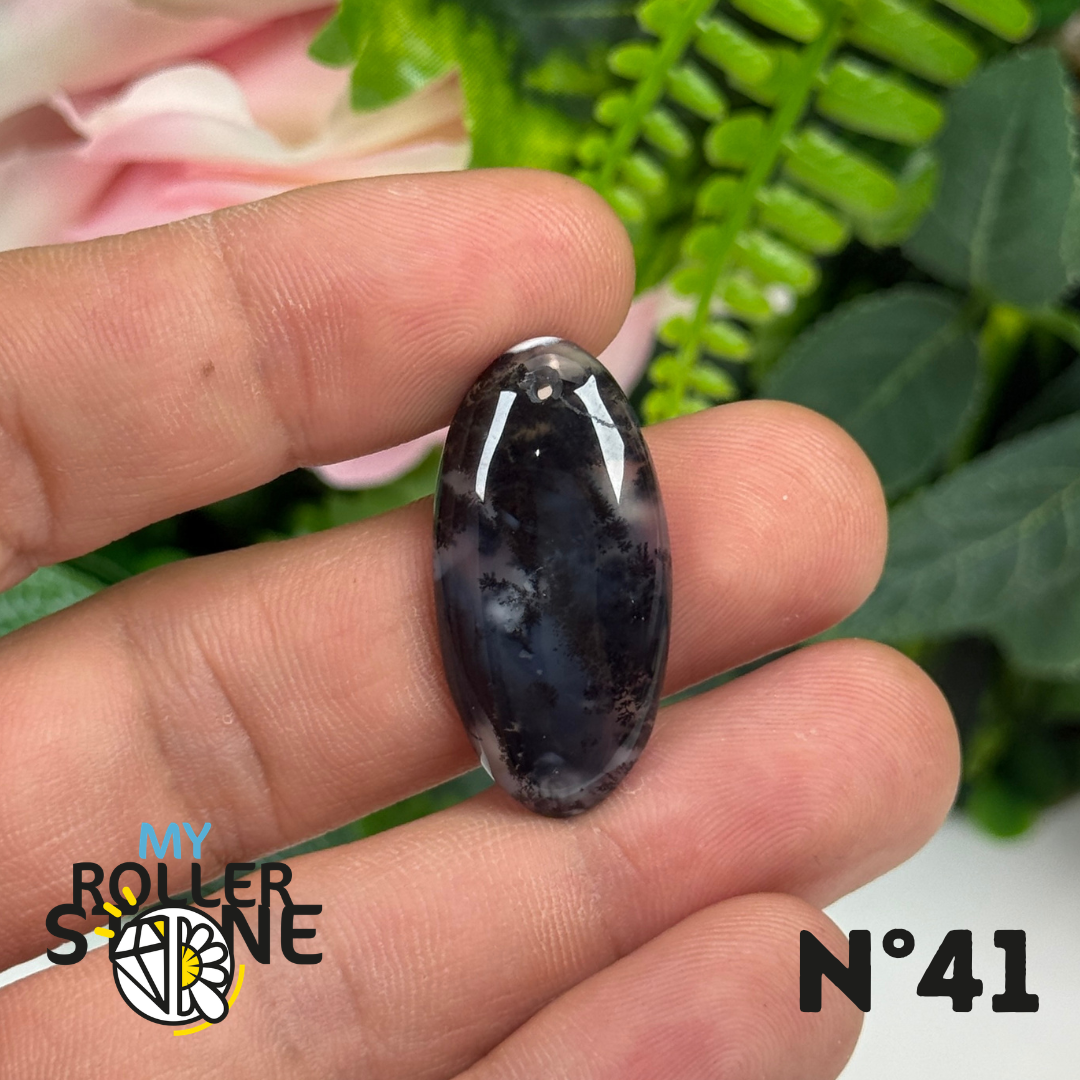 Pendentif Percé Opale Dendritrique