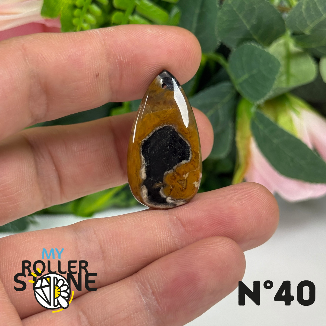 Pendentif Agate Racine de Palmier